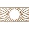 Ekena Millwork Hoover Wood Fretwork Pierced Ceiling Medallion, Red Oak, 32"W x 16"H x 11 7/8"ID x 3/8"T CMWP32X16X0375HORO - alternate 3